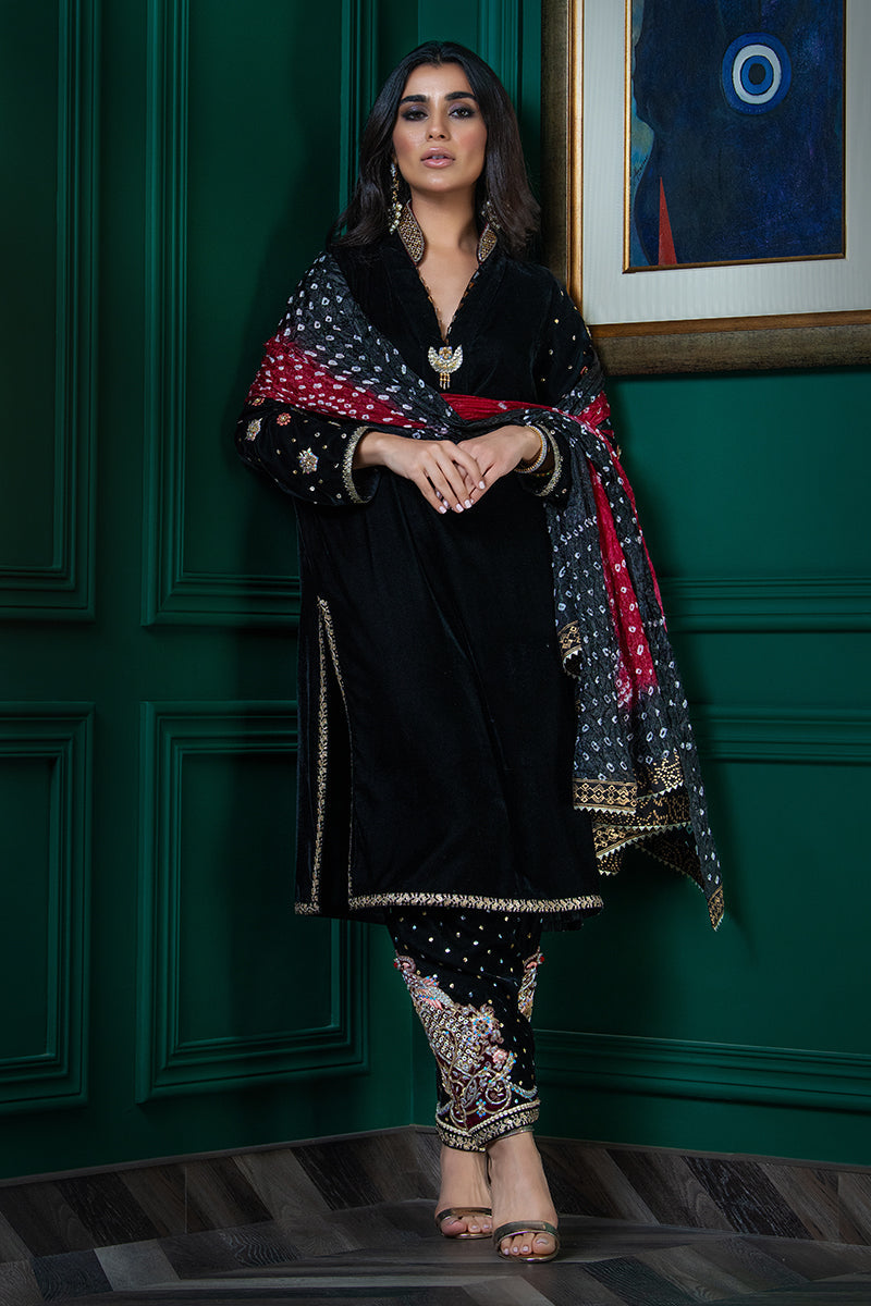 Wardha Saleem | Velvets Winter Fall 24 |   Parvaz by Wardha Saleem - Designer Dress - Type: Ladies Clothes - Available at Libayah - 100% Original