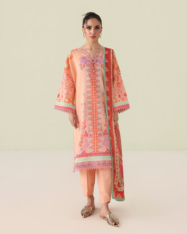 Roheenaz | Rosette Lawn | Warm Horizon - Designer Dress - Type : Ladies Clothes - Available at Libayah - 100% Original