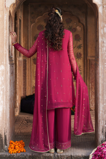Naqshi | Kiraz Chiffon Collection | Zardoz by Naqshi - Designer Dress  - Type : Ladies Clothes - Available at Libayah - 100% Original 