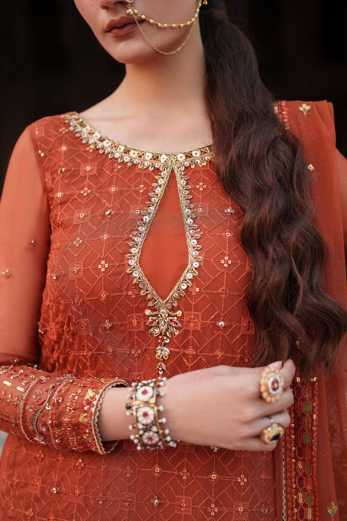 Naqshi | Kiraz Chiffon Collection | Tehzeen by Naqshi - Designer Dress  - Type : Ladies Clothes - Available at Libayah - 100% Original 