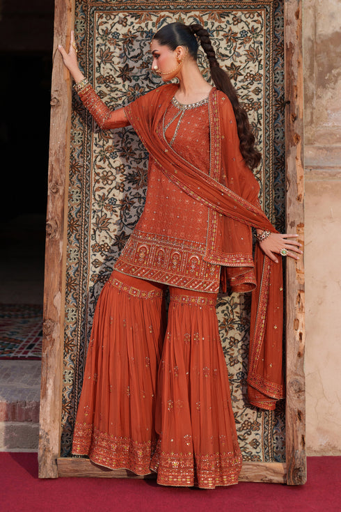 Naqshi | Kiraz Chiffon Collection | Tehzeen by Naqshi - Designer Dress  - Type : Ladies Clothes - Available at Libayah - 100% Original 