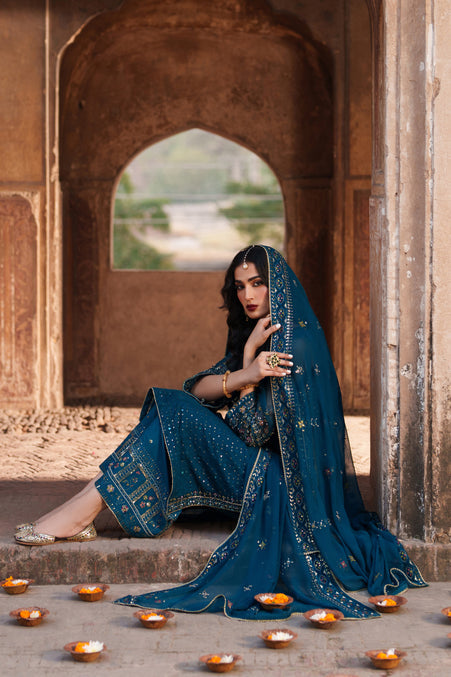 Naqshi | Kiraz Chiffon Collection | Aroosa by Naqshi - Designer Dress  - Type : Ladies Clothes - Available at Libayah - 100% Original 