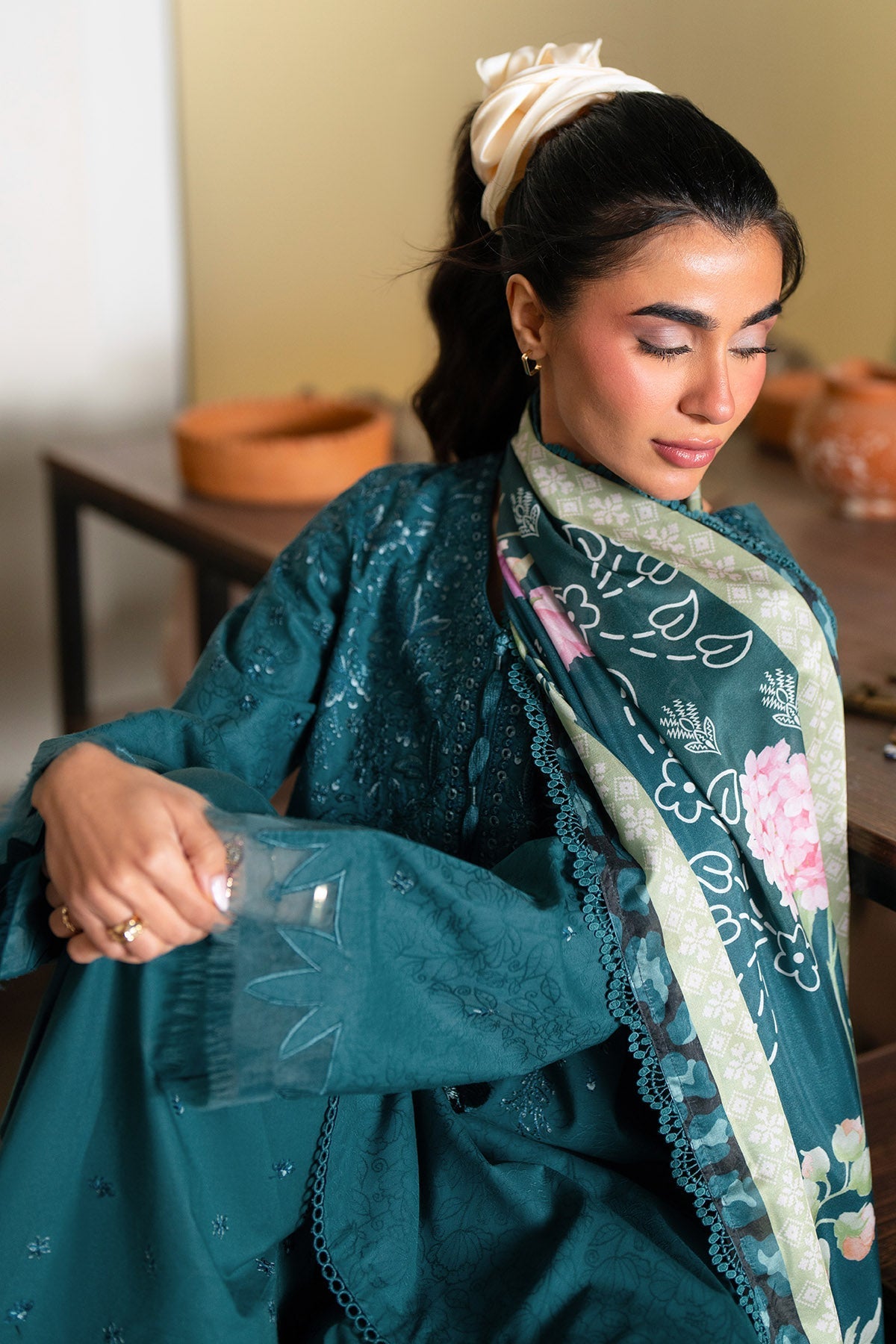 Nureh | Raha Lawn | NE-237 by Nureh - Designer Dress  - Type : Ladies Clothes - Available at Libayah - 100% Original 