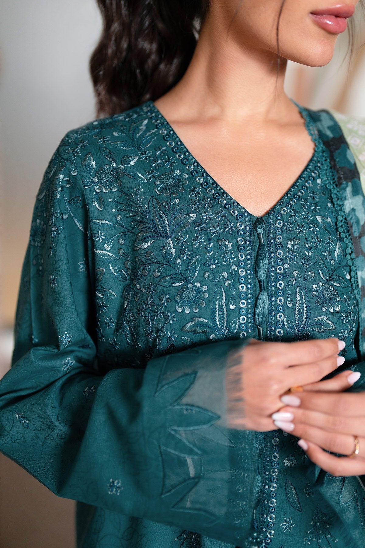 Nureh | Raha Lawn | NE-237 by Nureh - Designer Dress  - Type : Ladies Clothes - Available at Libayah - 100% Original 