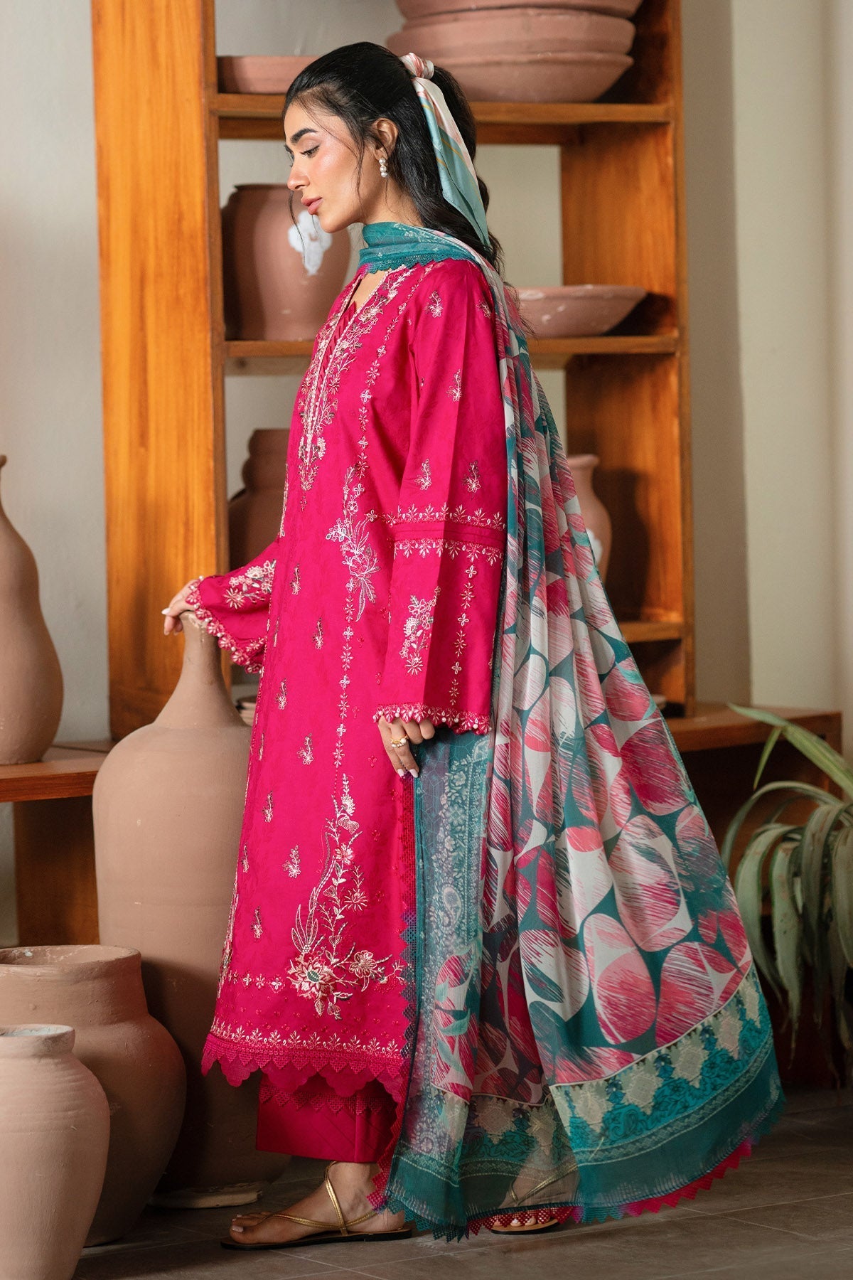 Nureh | Raha Lawn | NE-236 by Nureh - Designer Dress  - Type : Ladies Clothes - Available at Libayah - 100% Original 