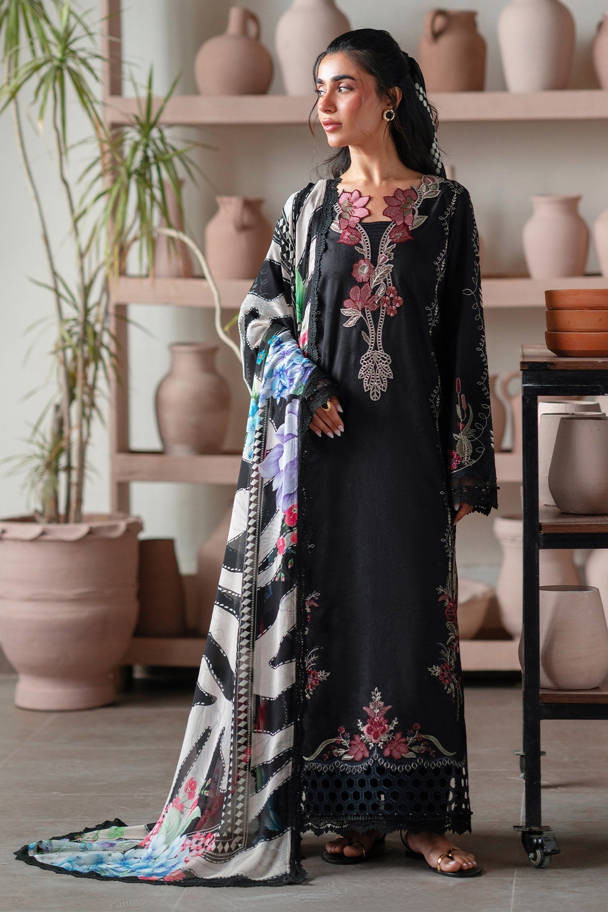 Nureh | Raha Lawn | NE-239 by Nureh - Designer Dress  - Type : Ladies Clothes - Available at Libayah - 100% Original 