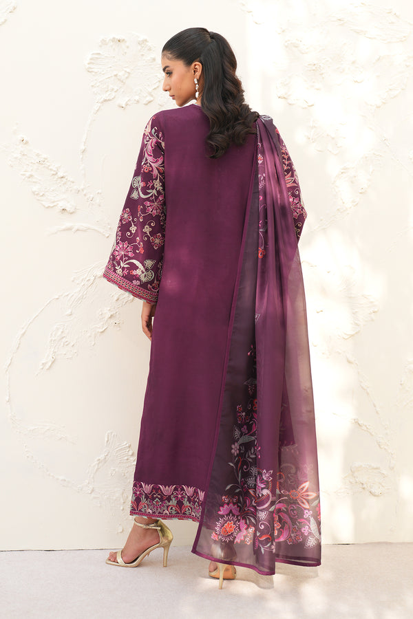 Baroque | Formals Collection | EMBROIDERED RAW SILK UF-4382 by Baroque - Designer Dress  - Type : Ladies Clothes - Available at Libayah - 100% Original 