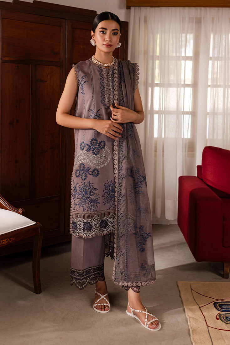 Marjjan | Aangan Embroidered Viscose |   PEV-22 B (GREY) by Marjjan - Designer Dress - Type: Ladies Clothes - Available at Libayah - 100% Original