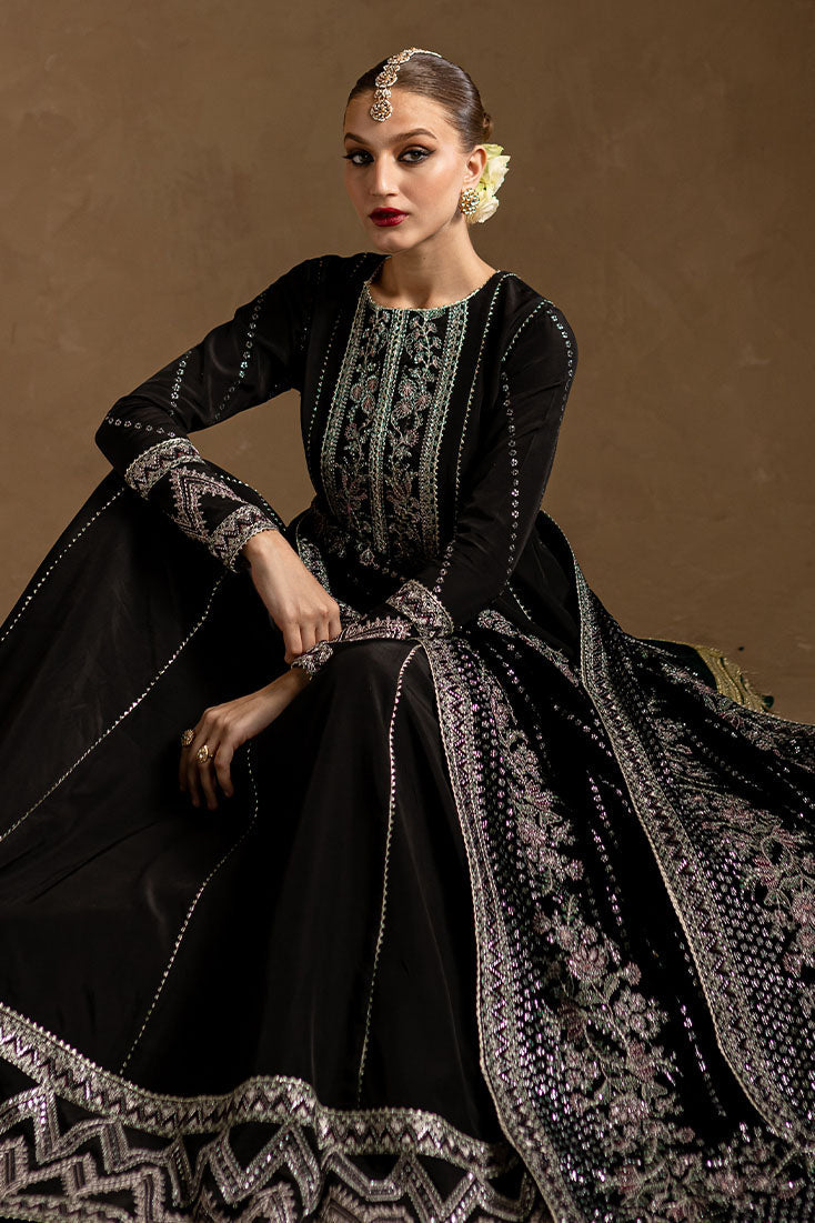 Marjjan | De Rose Velvet | MRV-14 (BLACK) by Marjjan - Designer Dress - Type: Ladies Clothes - Available at Libayah - 100% Original
