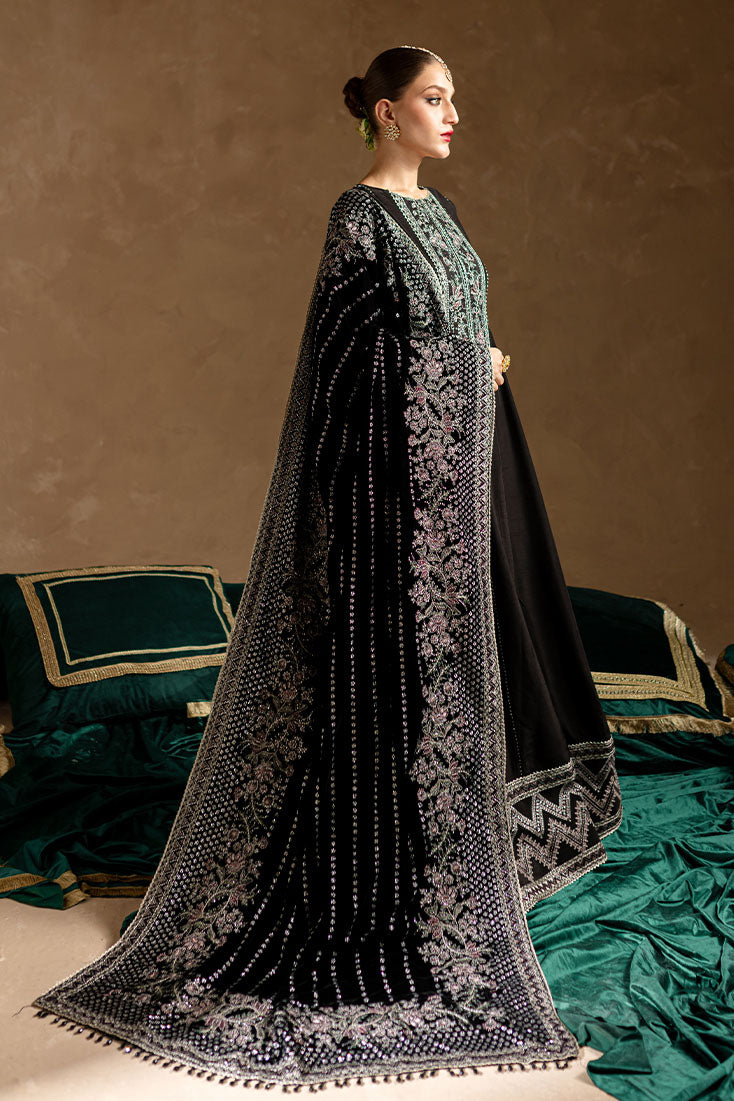 Marjjan | De Rose Velvet | MRV-14 (BLACK) by Marjjan - Designer Dress - Type: Ladies Clothes - Available at Libayah - 100% Original