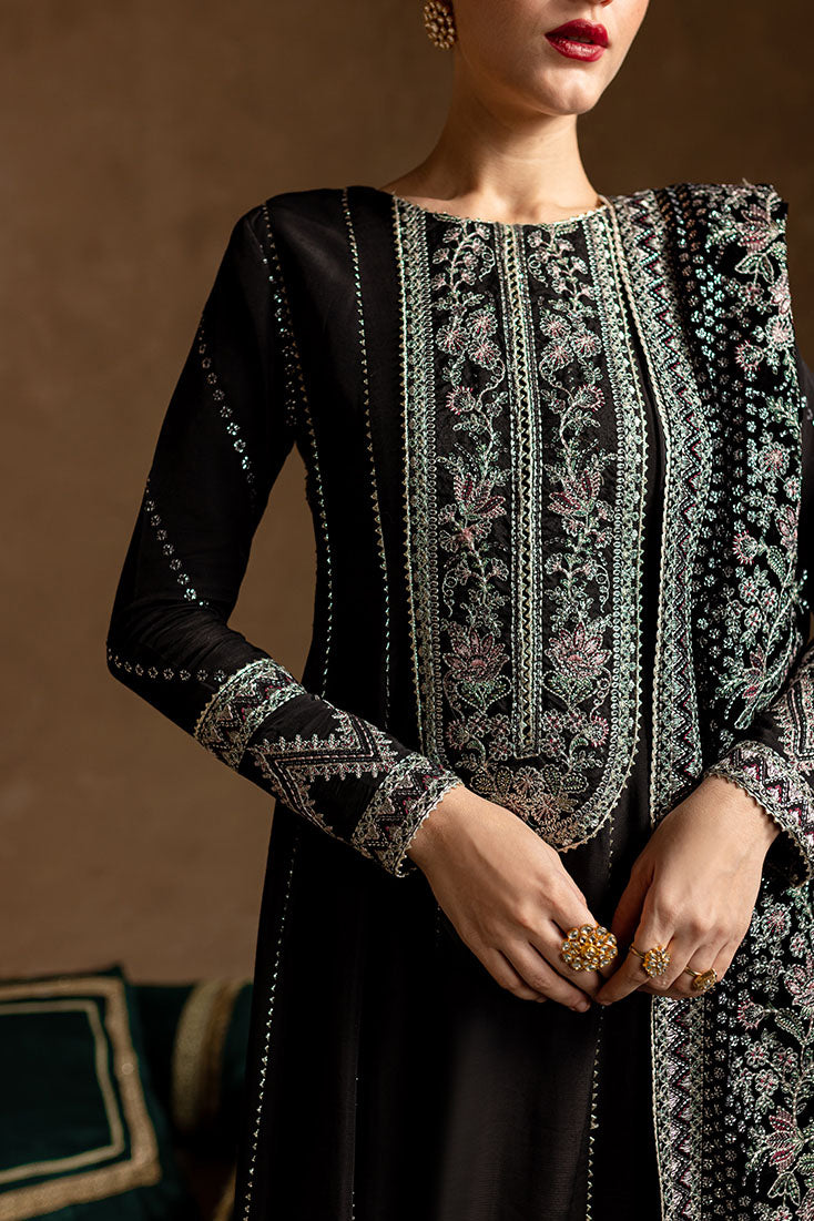 Marjjan | De Rose Velvet | MRV-14 (BLACK) by Marjjan - Designer Dress - Type: Ladies Clothes - Available at Libayah - 100% Original