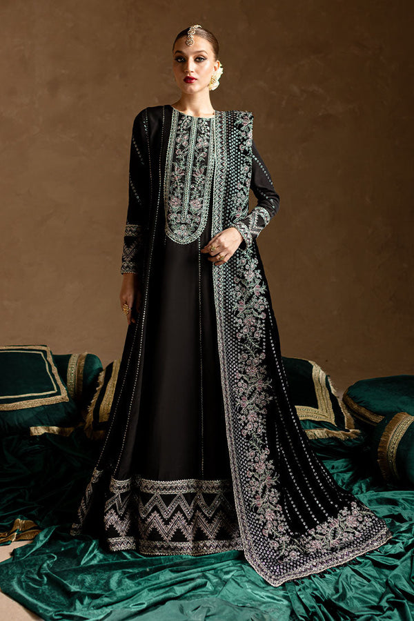 Marjjan | De Rose Velvet | MRV-14 (BLACK) by Marjjan - Designer Dress - Type: Ladies Clothes - Available at Libayah - 100% Original