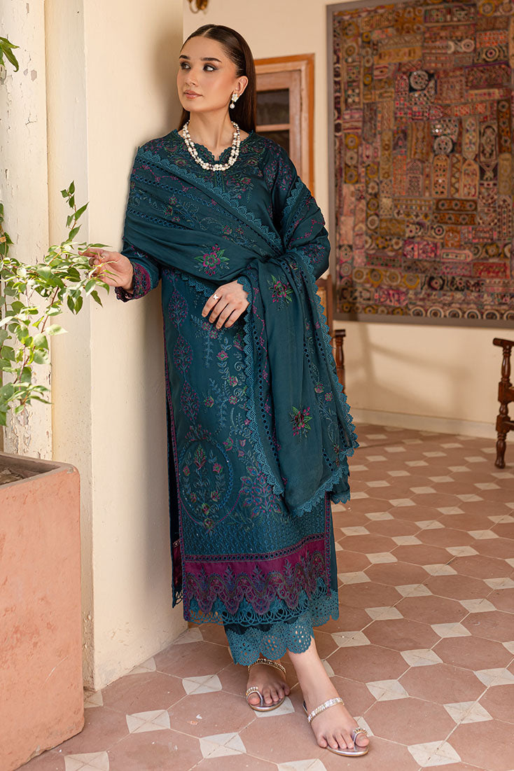 Marjjan | Aangan Embroidered Viscose |  PEV-20 B (ZINC) by Marjjan - Designer Dress - Type: Ladies Clothes - Available at Libayah - 100% Original