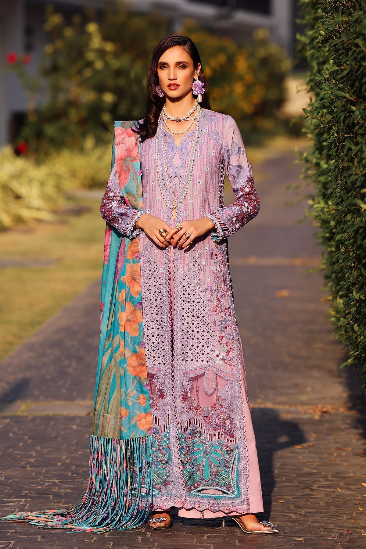 Afrozeh | Lawn 25 | Chrysa by Afrozeh - Designer Dress - Type: Ladies Clothes - Available at Libayah - 100% Original