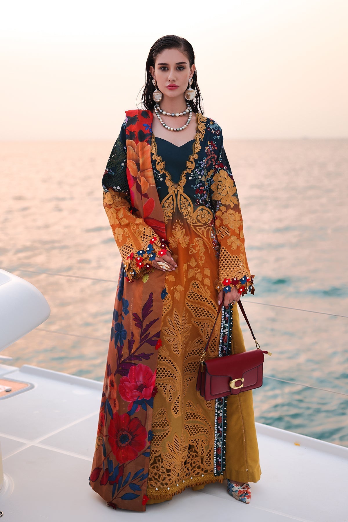 Afrozeh | Lawn 25 | Halcy by Afrozeh - Designer Dress - Type: Ladies Clothes - Available at Libayah - 100% Original