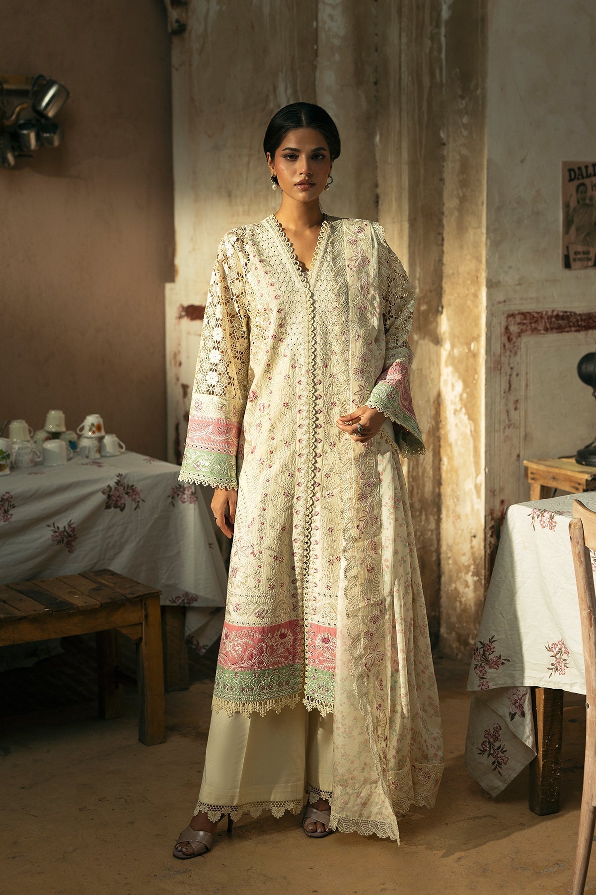Afrozeh | Mulaqaat Lawn | Mohabbat by Afrozeh - Designer Dress - Type: Ladies Clothes - Available at Libayah - 100% Original