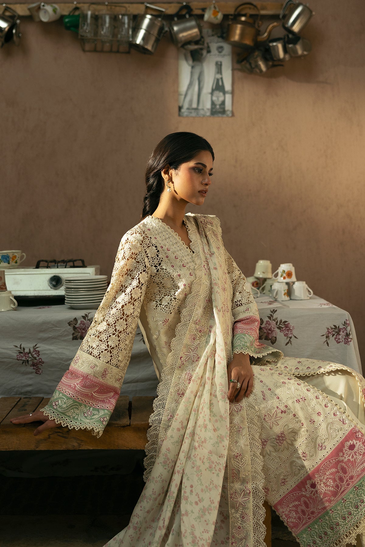 Afrozeh | Mulaqaat Lawn | Mohabbat by Afrozeh - Designer Dress - Type: Ladies Clothes - Available at Libayah - 100% Original