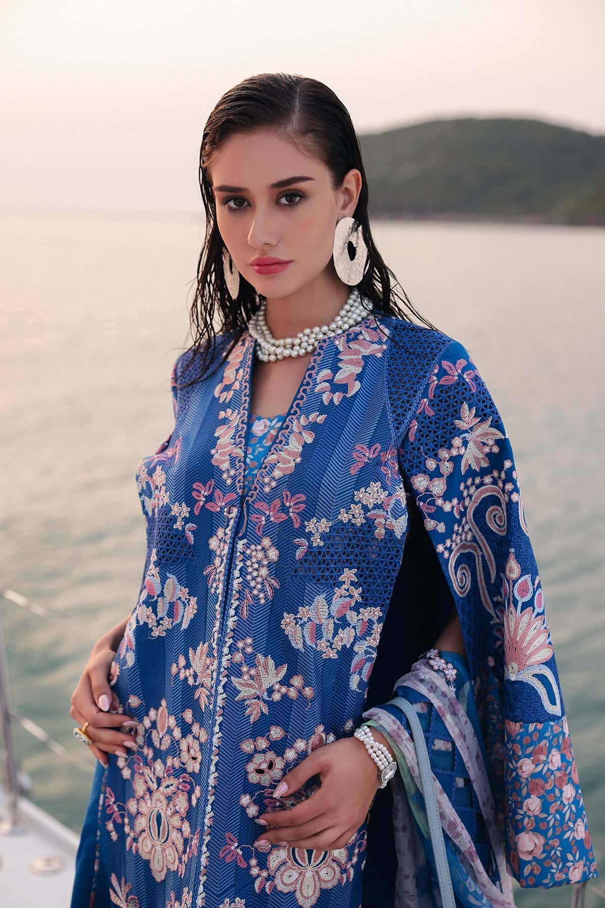 Afrozeh | Lawn 25 | Eclipse by Afrozeh - Designer Dress - Type: Ladies Clothes - Available at Libayah - 100% Original