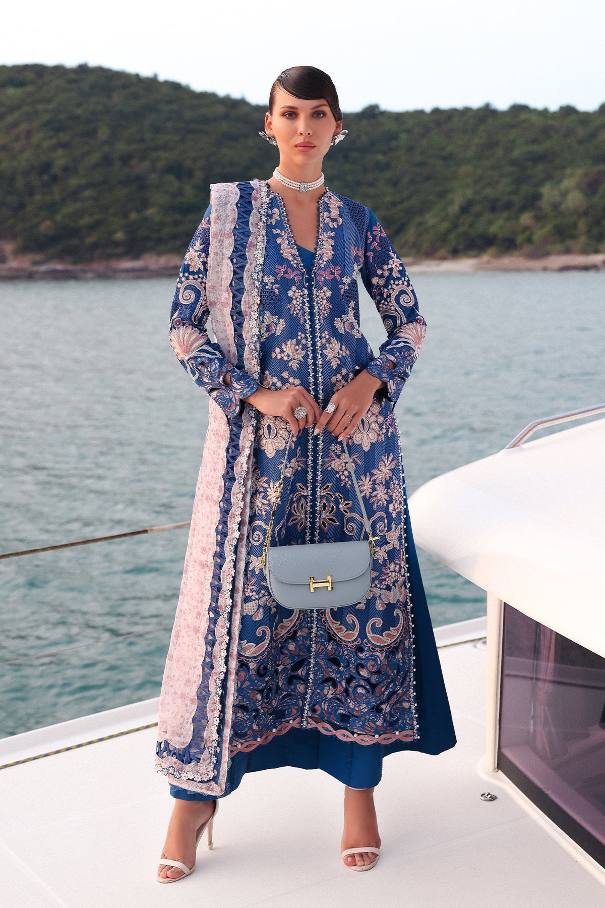 Afrozeh | Lawn 25 | Eclipse by Afrozeh - Designer Dress - Type: Ladies Clothes - Available at Libayah - 100% Original