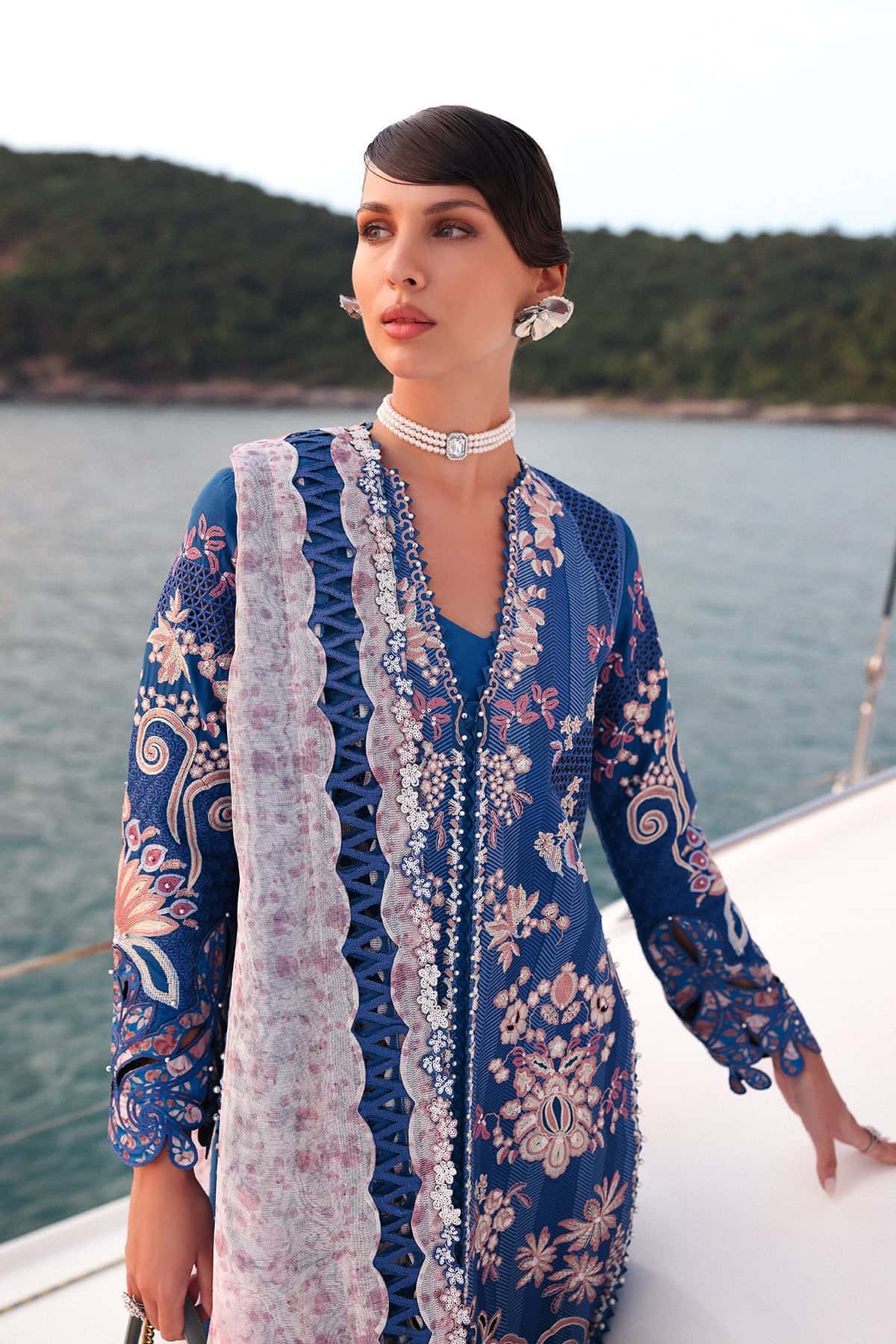 Afrozeh | Lawn 25 | Eclipse by Afrozeh - Designer Dress - Type: Ladies Clothes - Available at Libayah - 100% Original