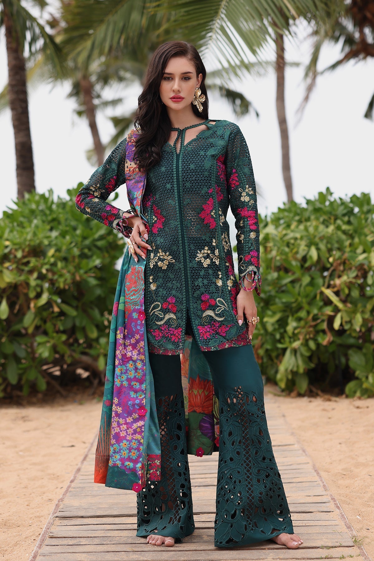 Afrozeh | Lawn 25 | Vermora by Afrozeh - Designer Dress - Type: Ladies Clothes - Available at Libayah - 100% Original