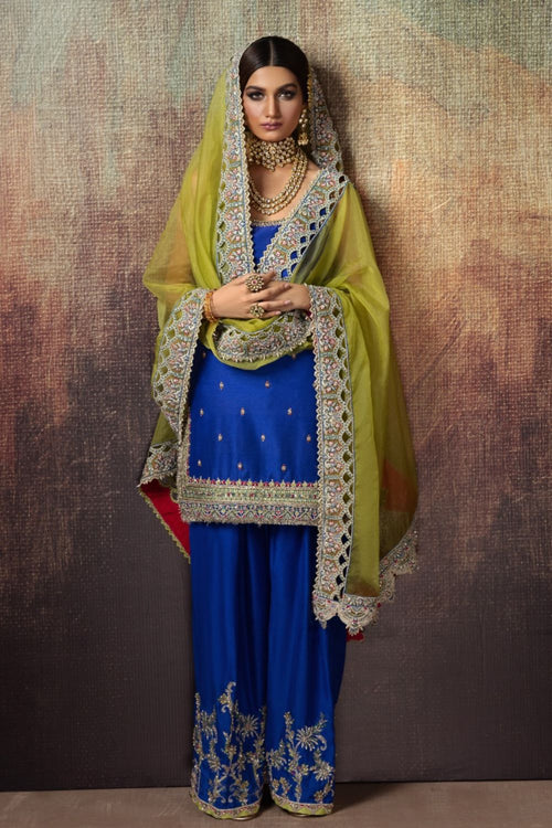 Erum Khan | Begham Jaan Bridal Formals | SABZPARI by Erum Khan - Designer Dress - Type: Bridal - Available at Libayah - 100% Original