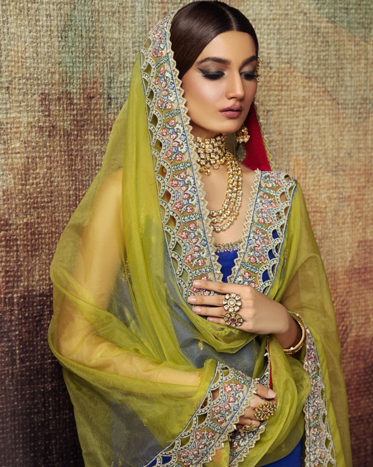 Erum Khan | Begham Jaan Bridal Formals | SABZPARI by Erum Khan - Designer Dress - Type: Bridal - Available at Libayah - 100% Original