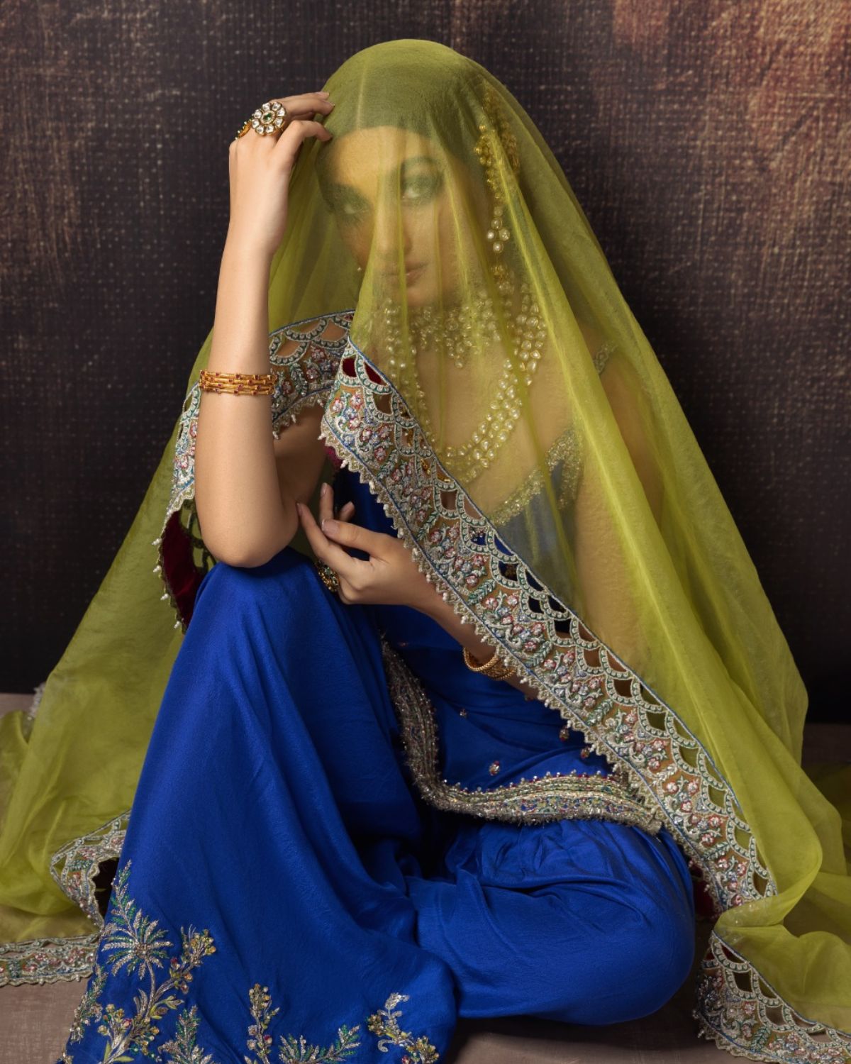 Erum Khan | Begham Jaan Bridal Formals | SABZPARI by Erum Khan - Designer Dress - Type: Bridal - Available at Libayah - 100% Original