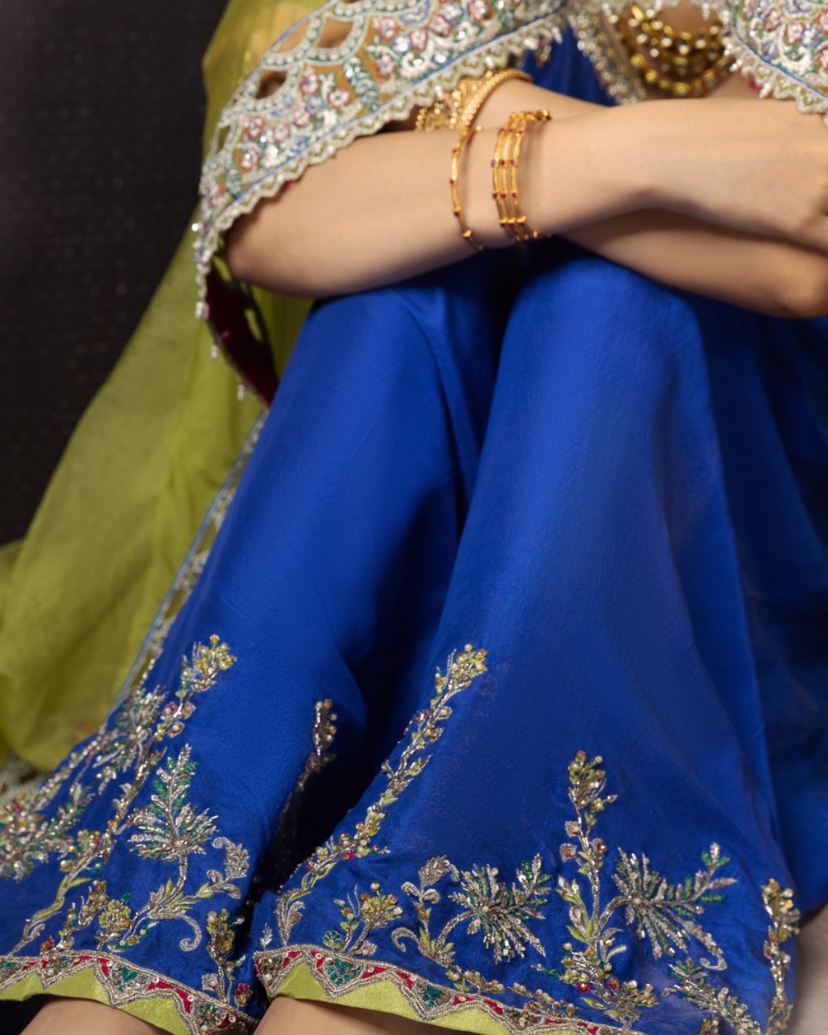 Erum Khan | Begham Jaan Bridal Formals | SABZPARI by Erum Khan - Designer Dress - Type: Bridal - Available at Libayah - 100% Original