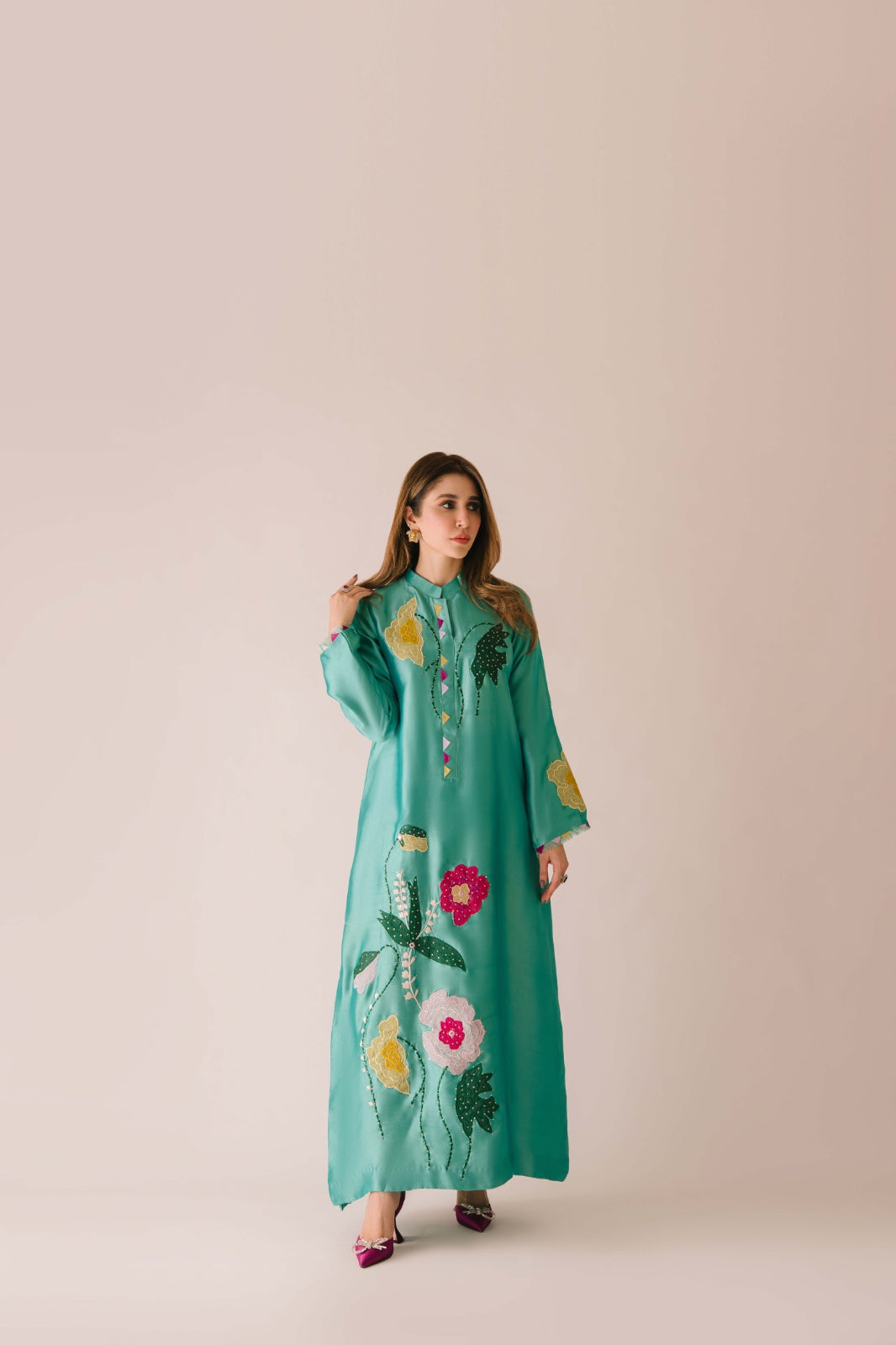 Sammy K | Aadat Festive Edition | Green Goddess by Sammy K - Designer Dress  - Type : Ladies Clothes - Available at Libayah - 100% Original 