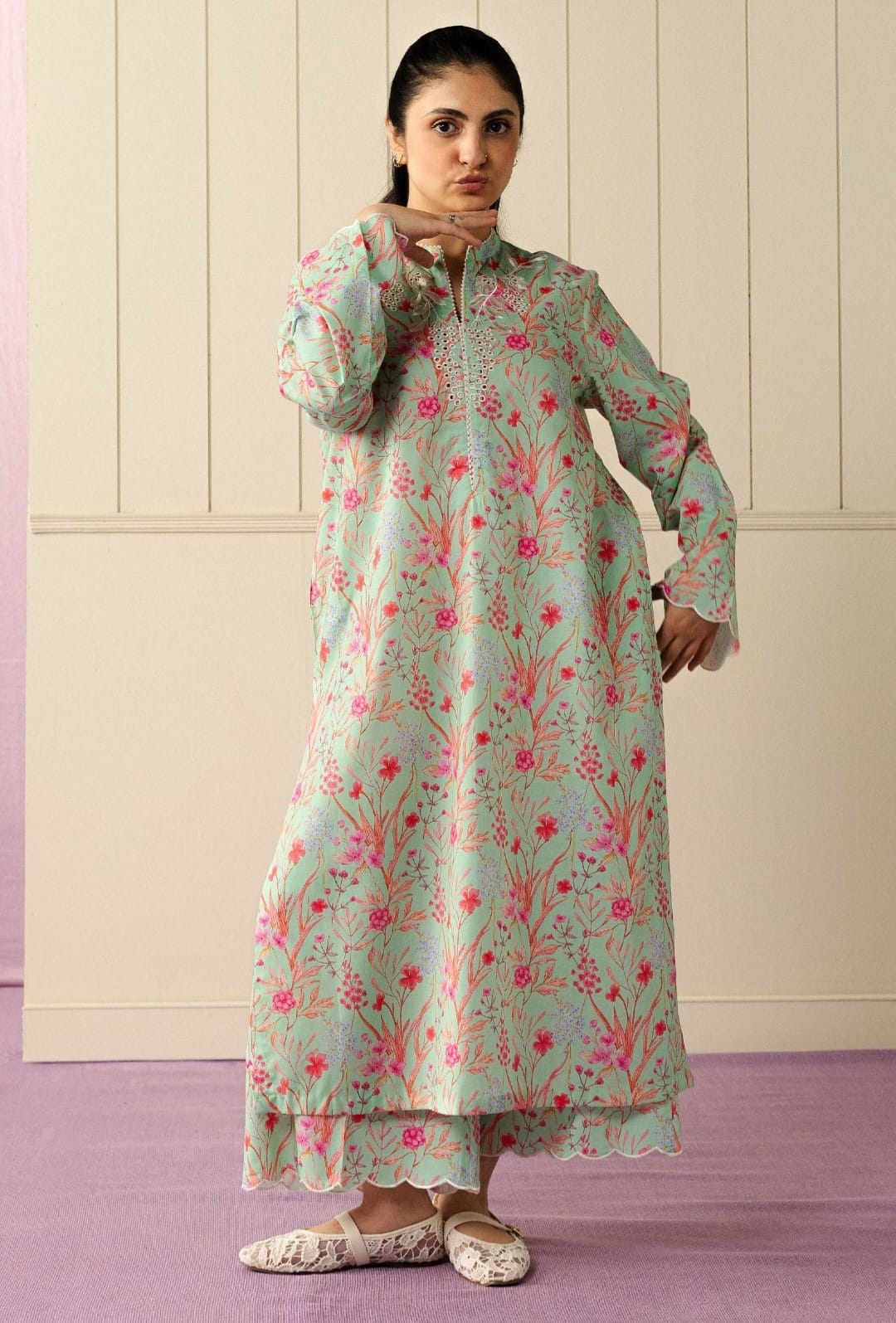 Zara Shahjahan | Love Coco and Friends | Lace Loop - Designer Dress - Type : Ladies Clothes - Available at Libayah - 100% Original
