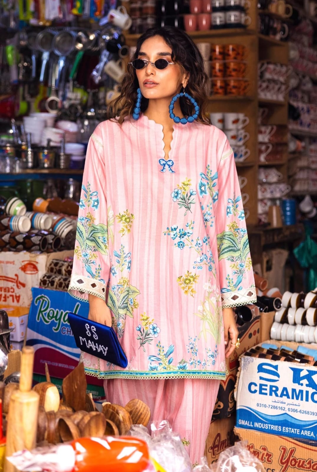 Sana Safinaz | Mahay Summer | H262-008B-2AC - Designer Dress - Type : Ladies Clothes - Available at Libayah - 100% Original