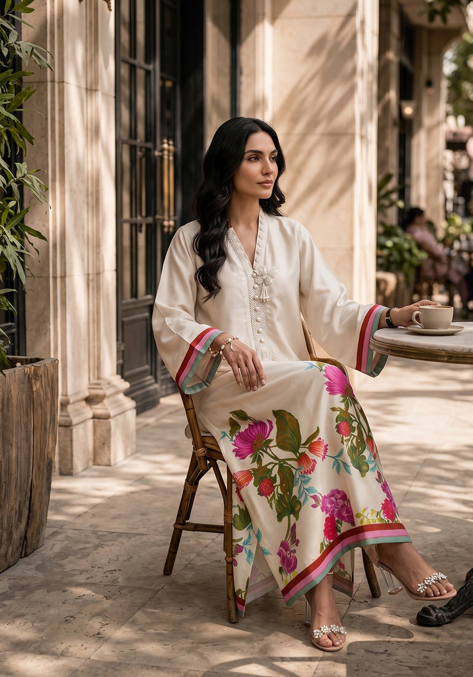 Zarqash | Silk Edit 26 | Jardin Eclat by Zarqash - Designer Dress  - Type : Ladies Clothes - Available at Libayah - 100% Original 