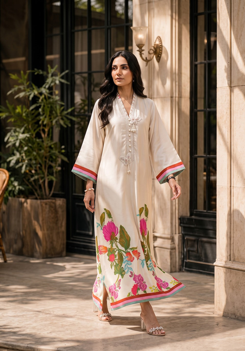 Zarqash | Silk Edit 26 | Jardin Eclat by Zarqash - Designer Dress  - Type : Ladies Clothes - Available at Libayah - 100% Original 