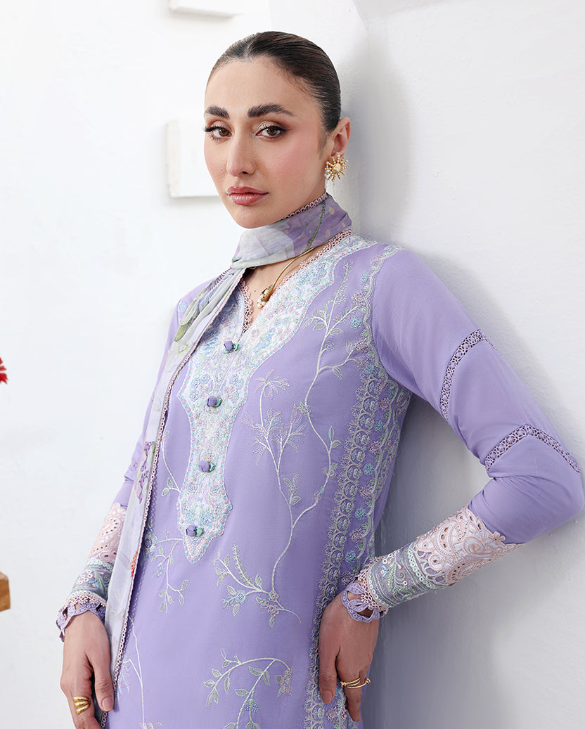 Roheenaz | Floral Reverie Luxury Lawn | Whispering Radiance by Roheenaz - Designer Dress  - Type : Ladies Clothes - Available at Libayah - 100% Original 