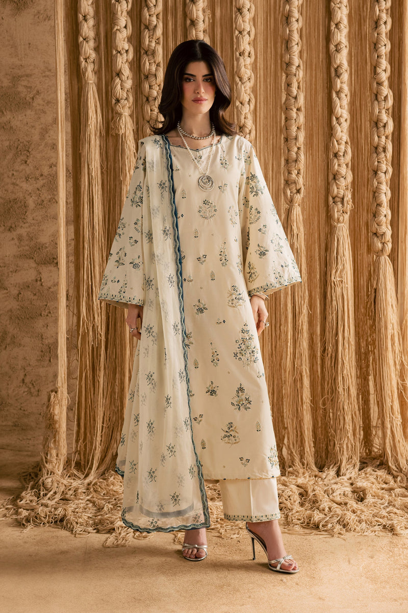 Batik | Festive Eid 26 | White Sky by Batik - Designer Dress  - Type : Ladies Clothes - Available at Libayah - 100% Original 