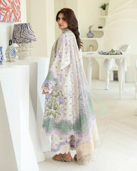 Roheenaz | Petals in Print | White Camellia by Roheenaz - Designer Dress  - Type : Ladies Clothes - Available at Libayah - 100% Original 