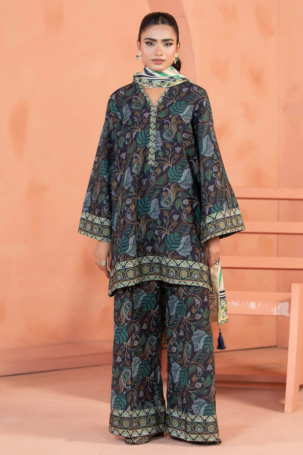 SLUB 7758 – authentic Pakistani dress from the Adans Libas Khaddar 25 collection for women in the UK