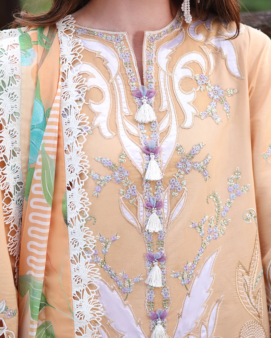 Mushq | The Secret Garden Lawn | Wisteria Veil by Mushq - Designer Dress  - Type : Ladies Clothes - Available at Libayah - 100% Original 