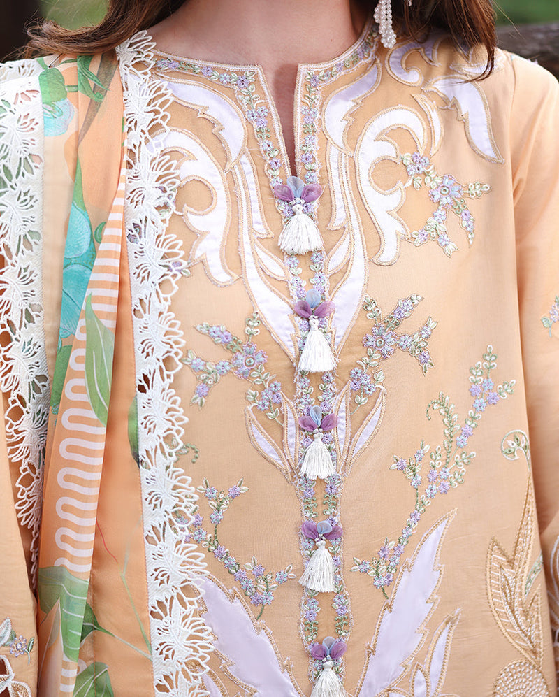 Mushq | The Secret Garden Lawn | Wisteria Veil by Mushq - Designer Dress  - Type : Ladies Clothes - Available at Libayah - 100% Original 