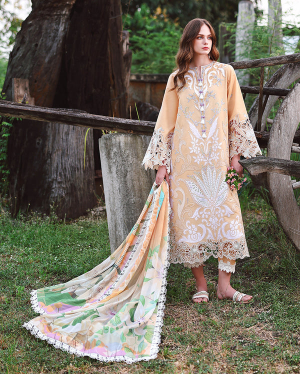 Mushq | The Secret Garden Lawn | Wisteria Veil by Mushq - Designer Dress  - Type : Ladies Clothes - Available at Libayah - 100% Original 