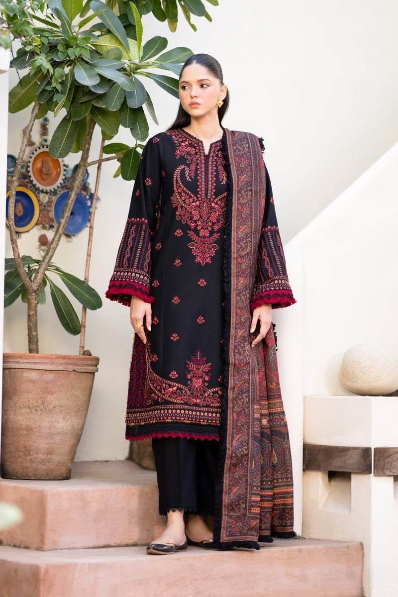 Xenia Formals | Dhoop Kinaray Winter Shawl 24 | SIYAH by Xenia Formals - Designer Dress - Type: Ladies Clothes - Available at Libayah - 100% Original