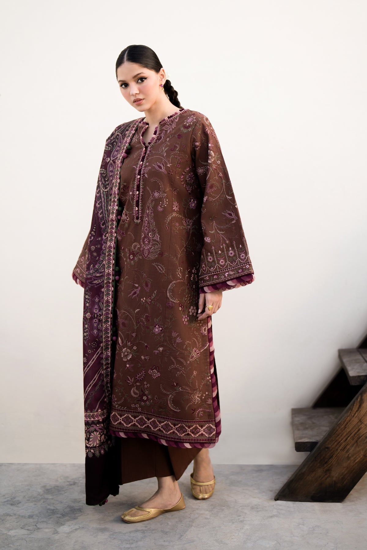 Xenia Formals | Dhoop Kinaray Winter Shawl 24 | PAKOL by Xenia Formals - Designer Dress - Type: Ladies Clothes - Available at Libayah - 100% Original