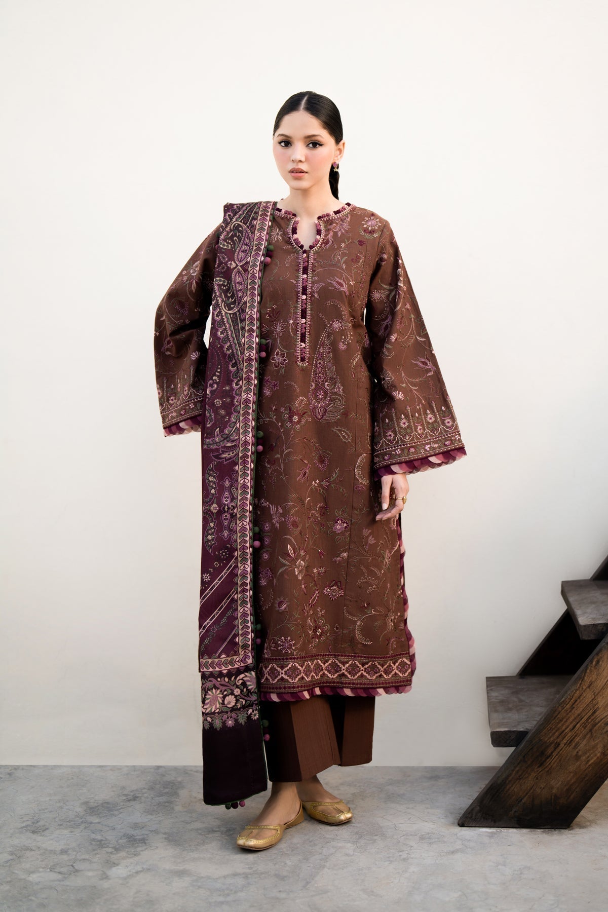 Xenia Formals | Dhoop Kinaray Winter Shawl 24 | PAKOL by Xenia Formals - Designer Dress - Type: Ladies Clothes - Available at Libayah - 100% Original