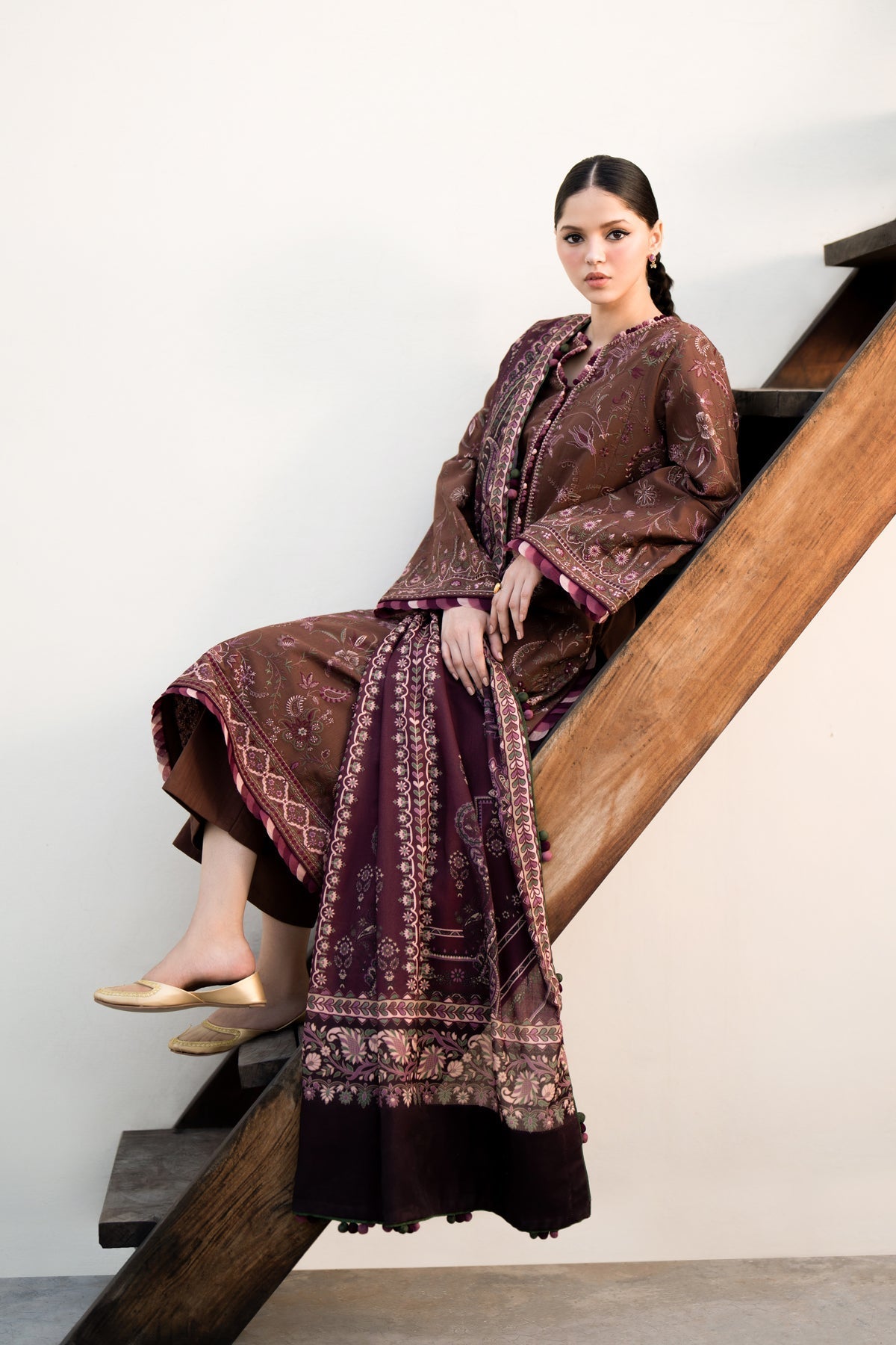Xenia Formals | Dhoop Kinaray Winter Shawl 24 | PAKOL by Xenia Formals - Designer Dress - Type: Ladies Clothes - Available at Libayah - 100% Original