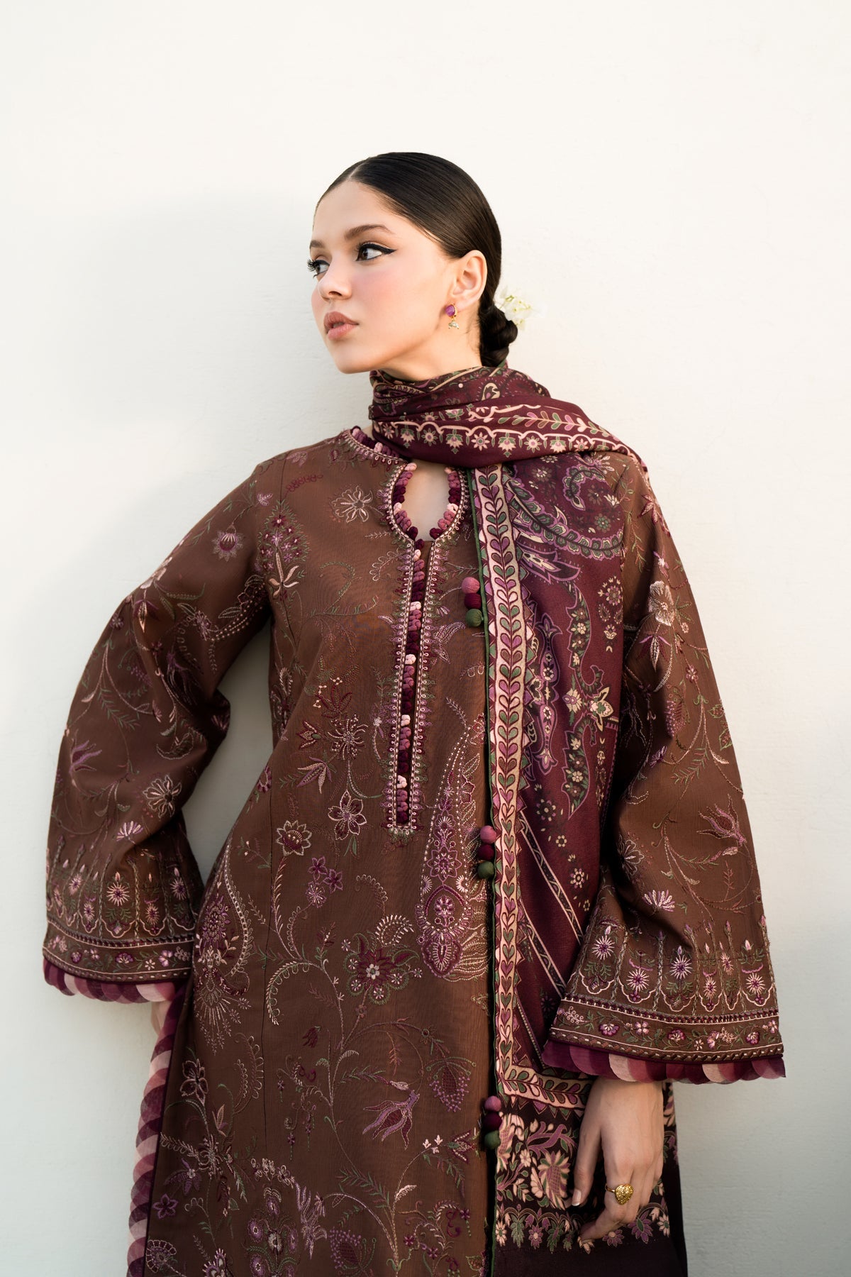 Xenia Formals | Dhoop Kinaray Winter Shawl 24 | PAKOL by Xenia Formals - Designer Dress - Type: Ladies Clothes - Available at Libayah - 100% Original