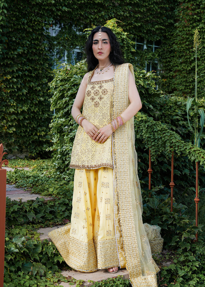 Butter Bravura – authentic Pakistani formal dress from the Laj by Lajwanti Runaway Formals 25 collection for women in the UK