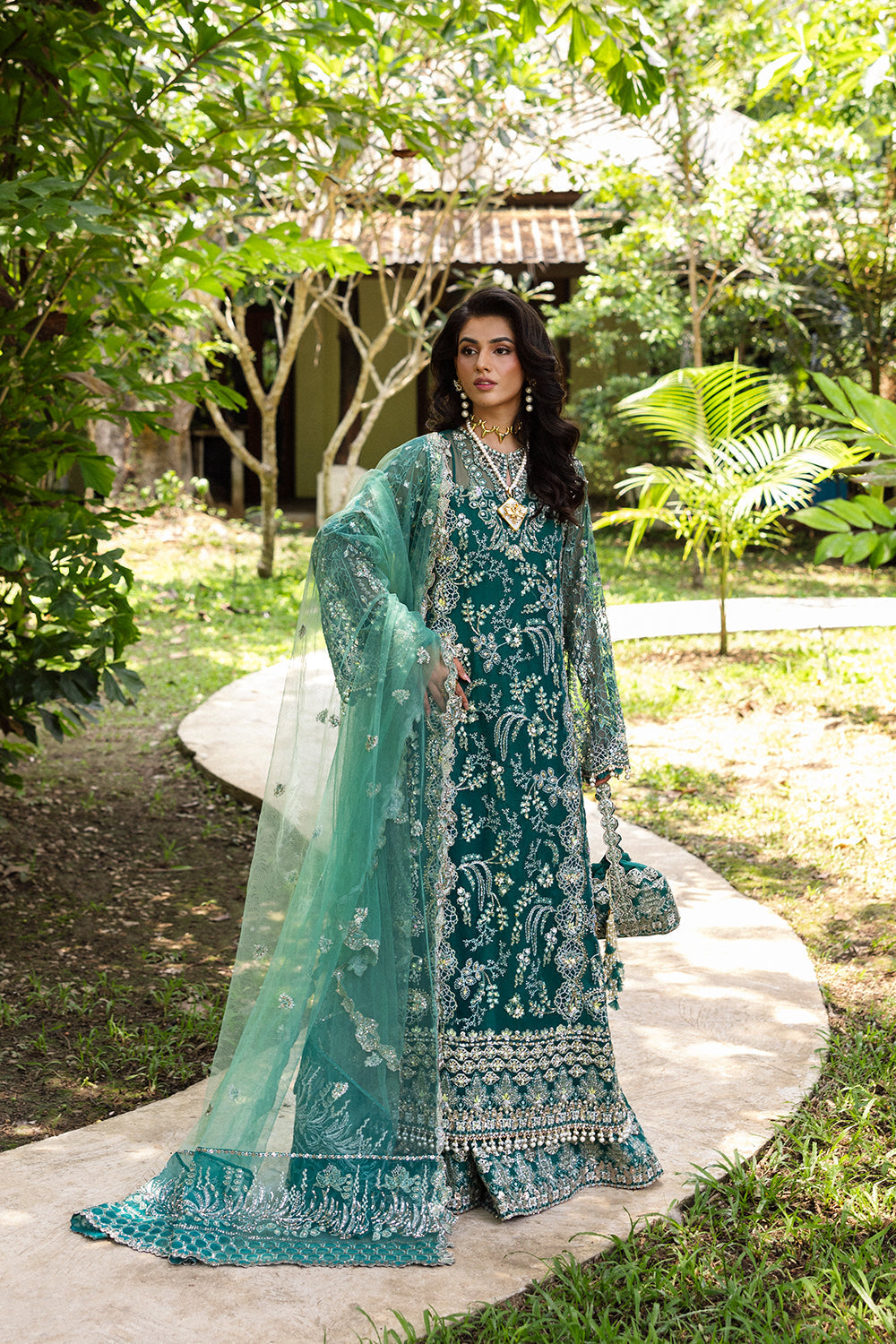 KIANA-SRF25-04 – authentic Pakistani wedding dress from the Saira Rizwan Wedding 2025 bridal collection for women in the UK.