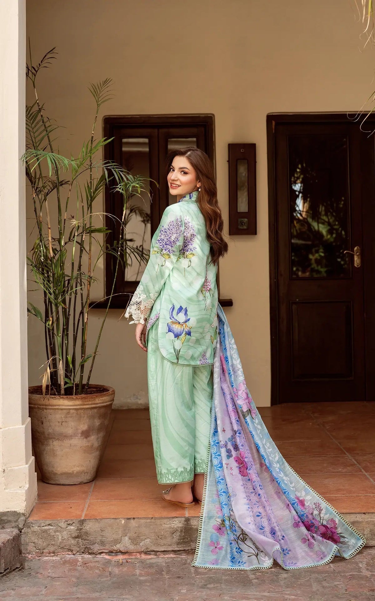 Asifa and Nabeel | Yakin Summer 25 | Floral Mist-(YKL25-04) by Asifa and Nabeel - Designer Dress - Type: Ladies Clothes - Available at Libayah - 100% Original