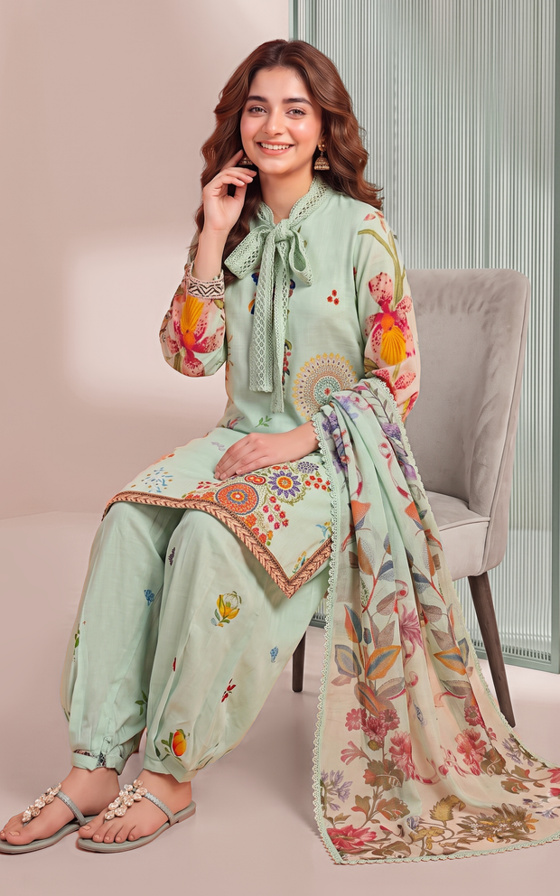 Asifa and Nabeel | Yakin 26 | Lotus (YKL26-02) by Asifa and Nabeel - Designer Dress  - Type : Ladies Clothes - Available at Libayah - 100% Original 